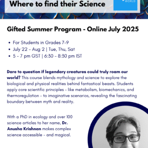 Mythical Beasts and Where to Find their Science - Gifted Summer Program, July 2025