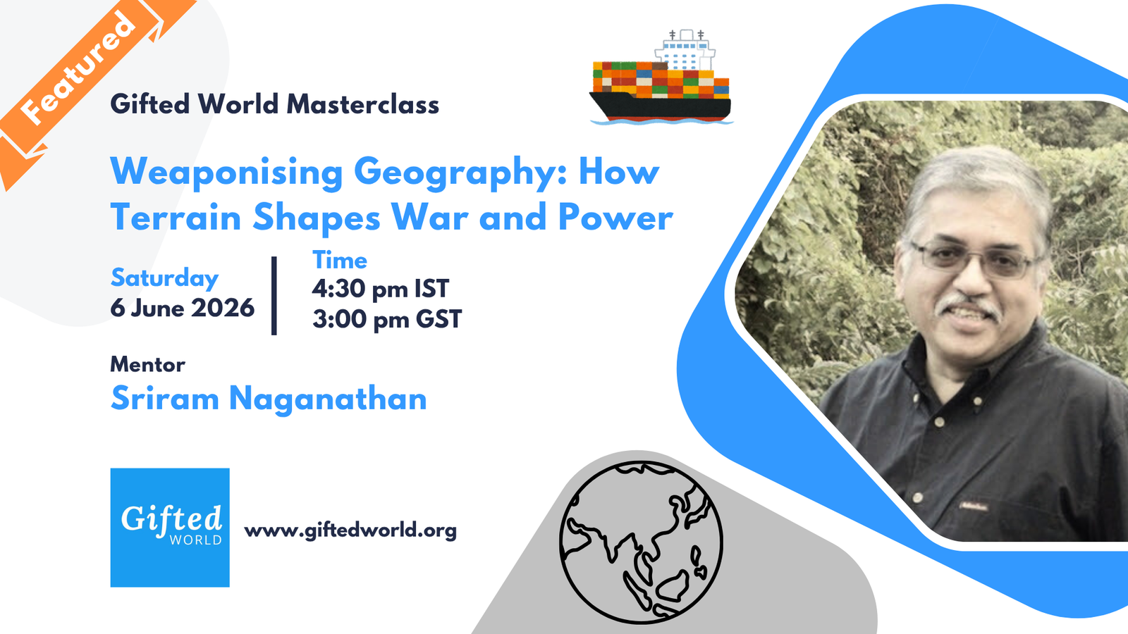 Weaponizing Geography masterclass with Sriram Naganathan